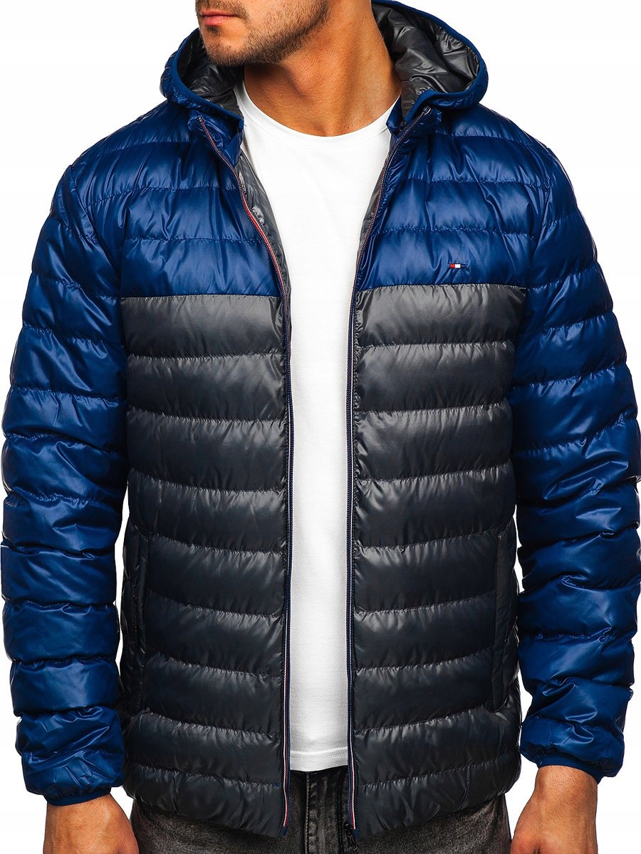 Pánská Přechodová Sportovní Bunda Tmavě Šedá 1908 DENLEY_2XL