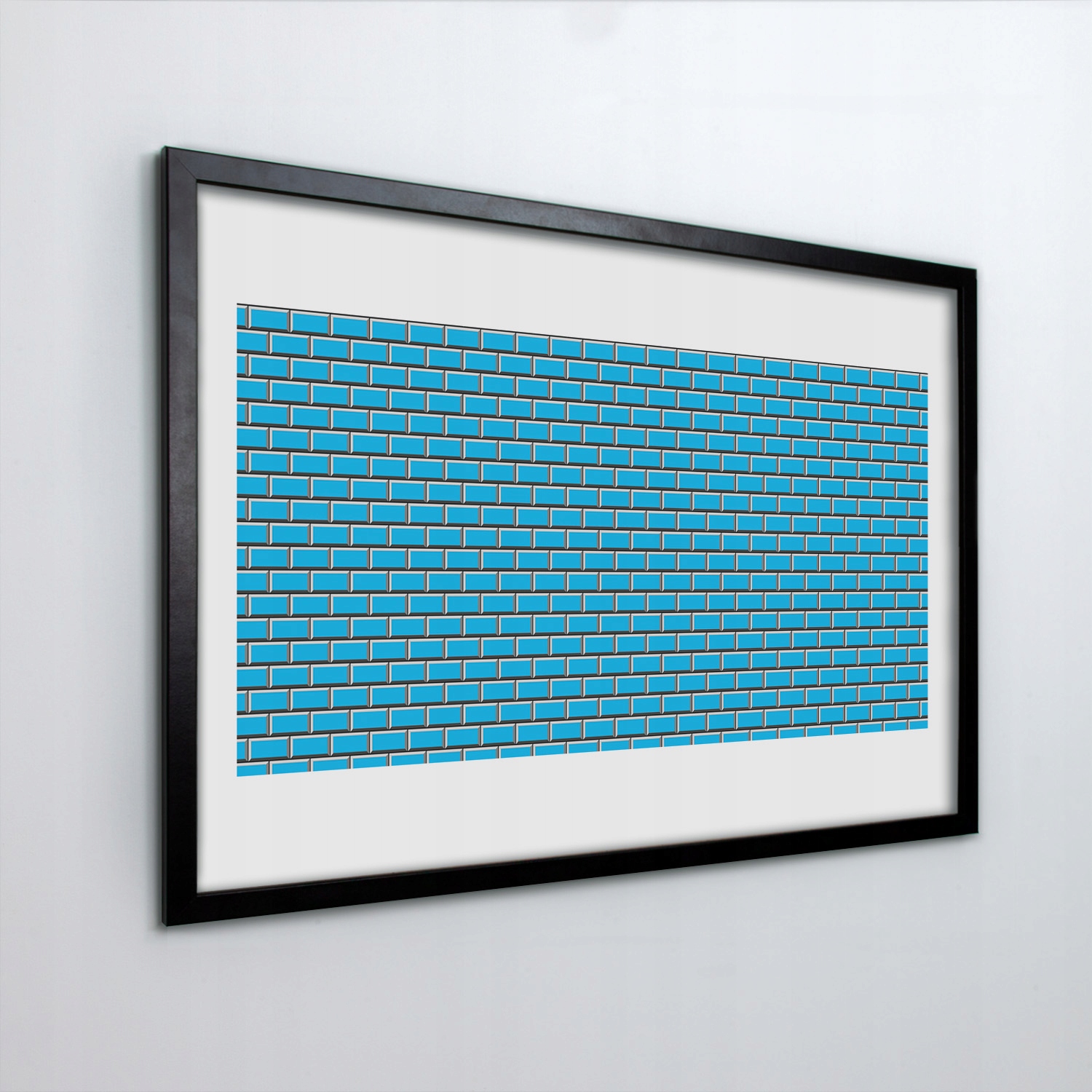 Fotoobraz s rámem Mdf na zeď Cihlová zeď 30x20 cm