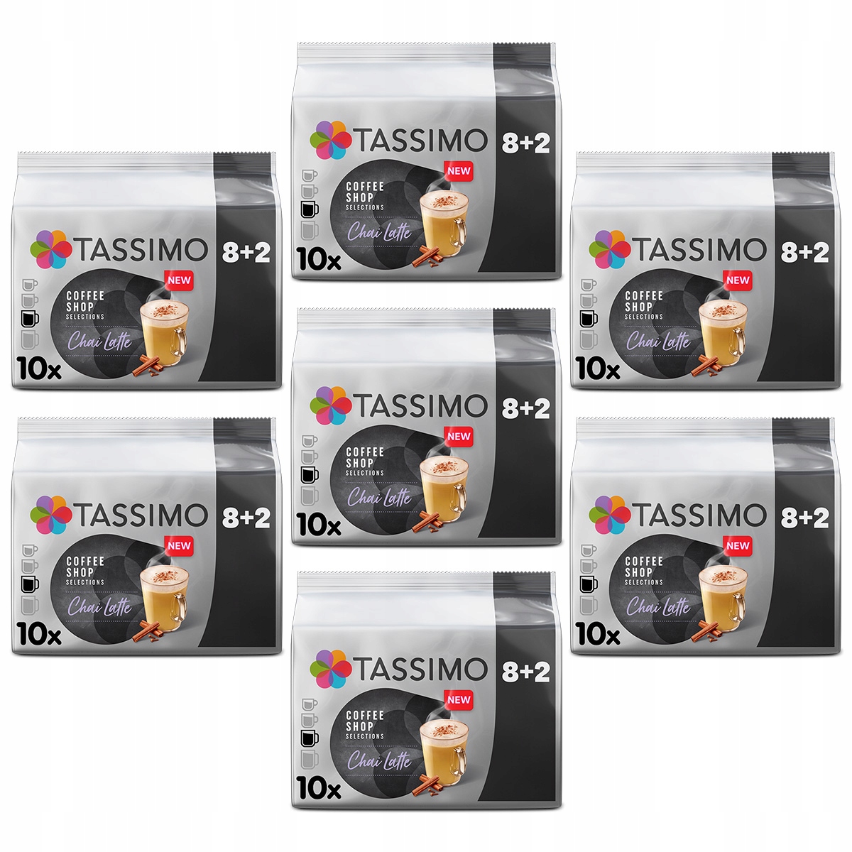 Kapsułki Tassimo Chai Latte herbata napój 6+1 opakowanie Gratis!