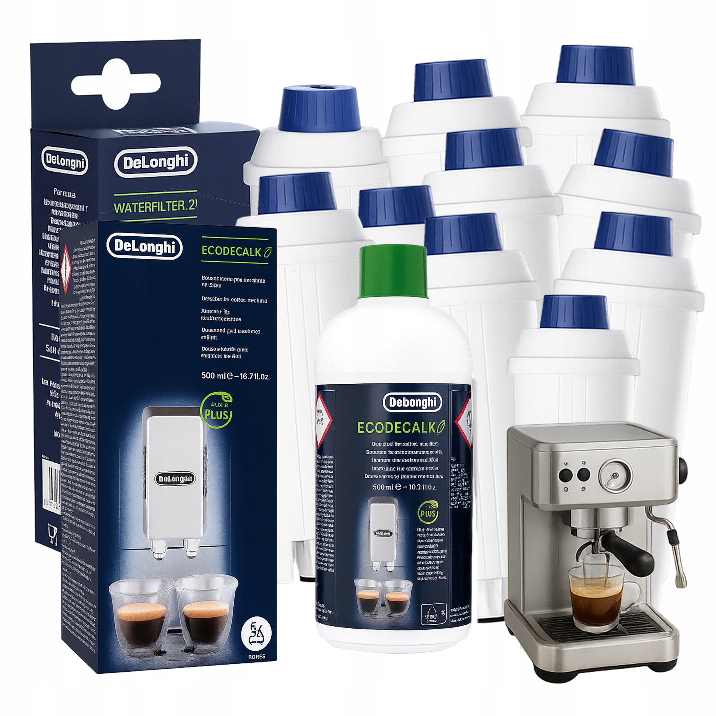 Sada Kusov vodných filtrov De Longhi, 1 Odvápňovač vody