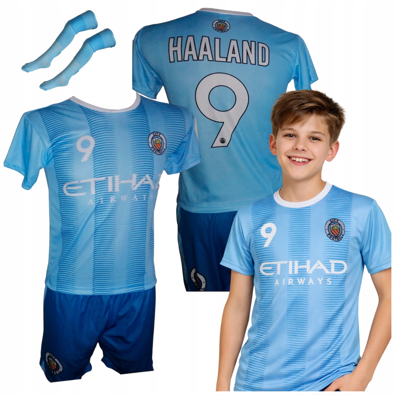 Haaland 152 Stroj Pilkarski Sportowy Meczowy Treningowy Szkolny
