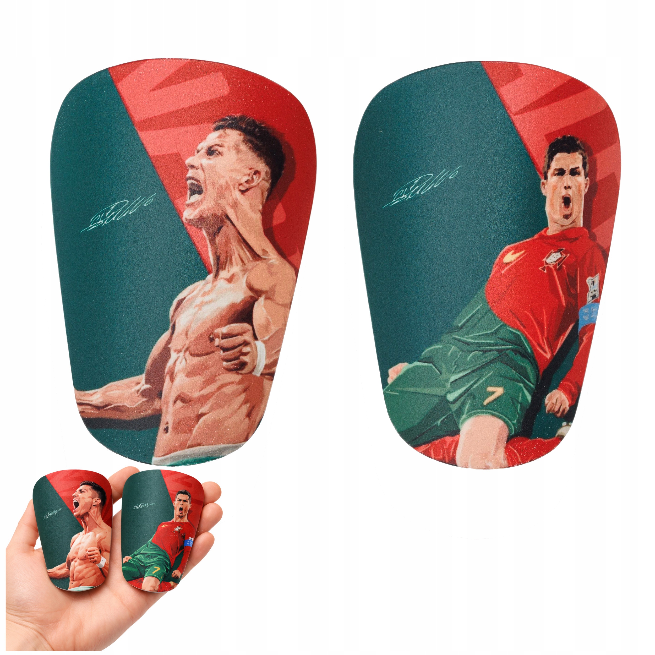 Mini fotbalové chrániče Ronaldo 12x8 cm Pro Malé malé pro děti M