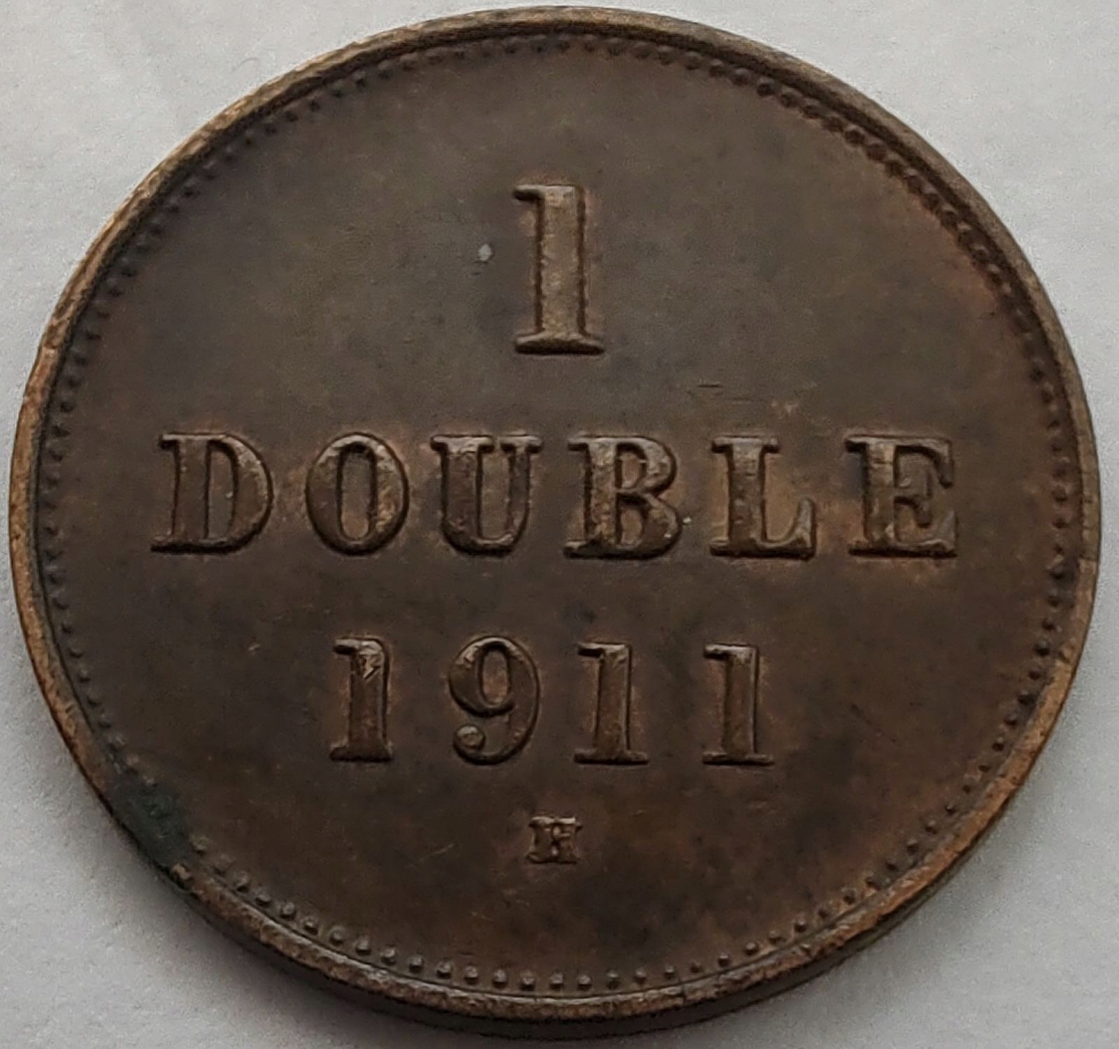 2379 - Guernsey 1 double, 1911