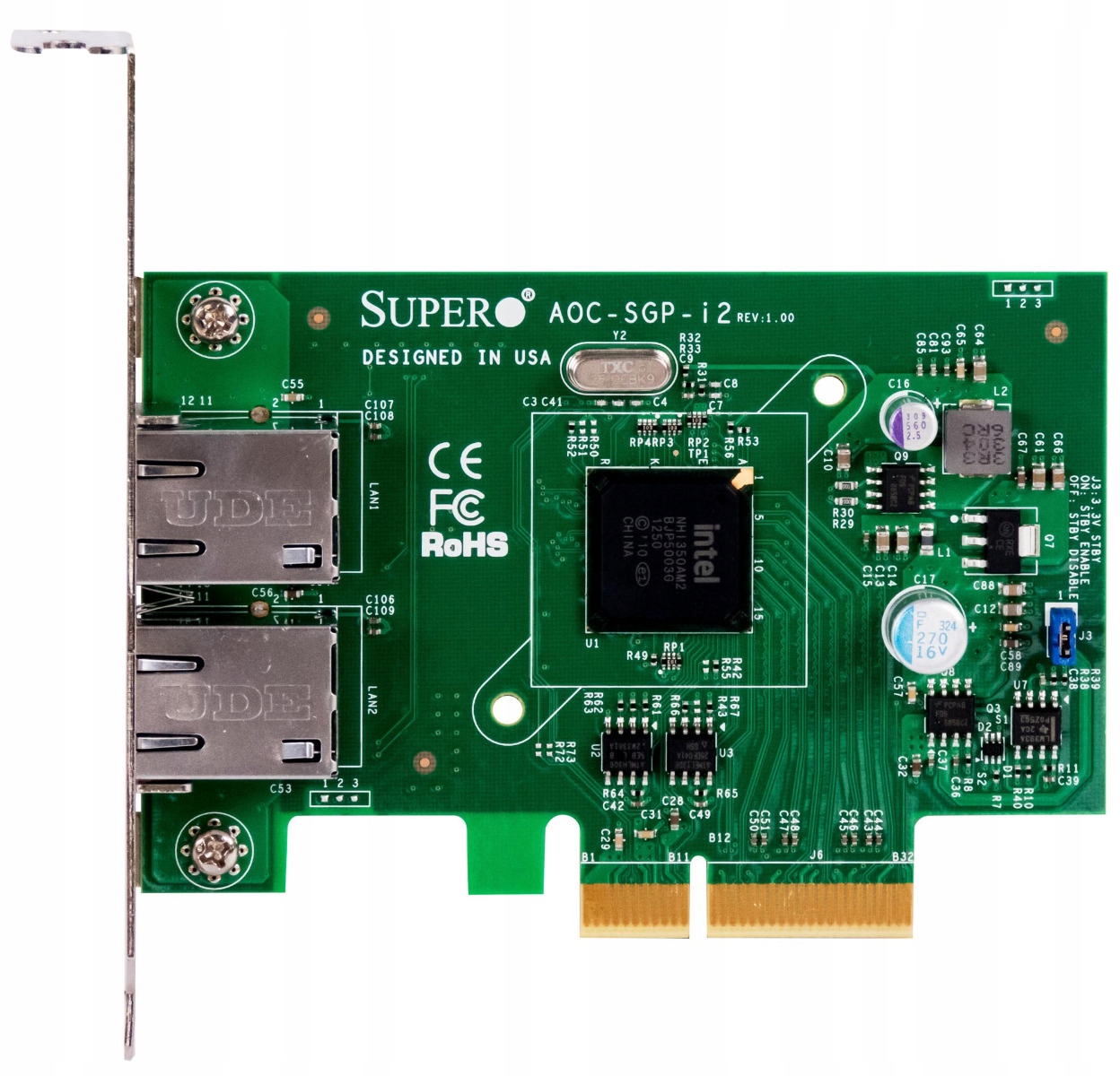Supermicro AOC-SGP-i2 Dual RJ-45 1GbE PCIe
