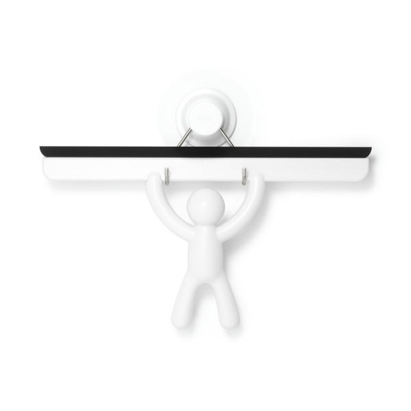 Levně Koupelnová stěrka na sprchové sklo, zrcadlo, dlaždice bílá Buddy