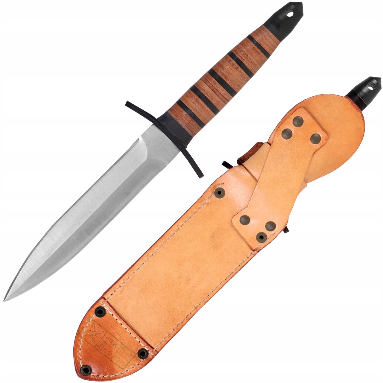 Nůž České Armády Originální Kožené Pouzdro Demobil