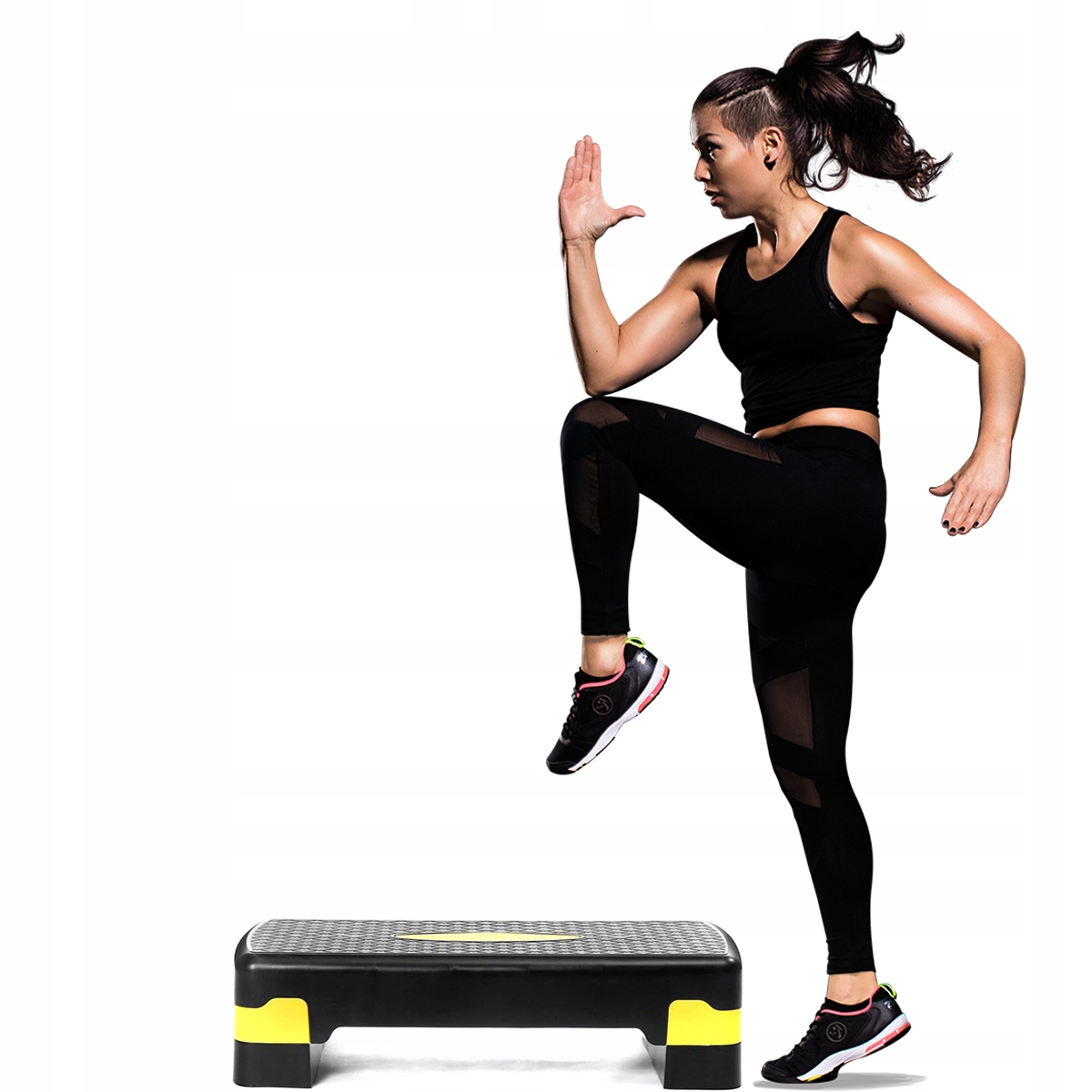 STEP DO FITNESS ĆWICZEŃ AREOBIKU REGULOWANY PODEST 2x STOPNIOWY MOCNY 100KG Model SDH390