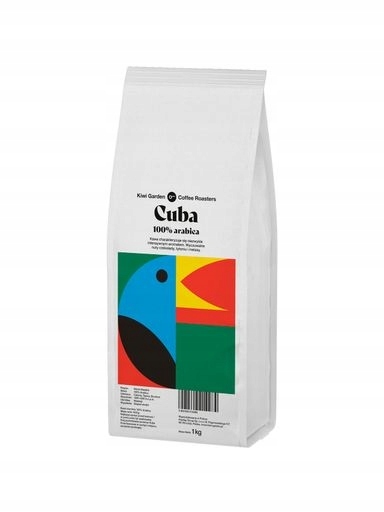 Levně Kiwi Garden Káva zrnková Cuba Čerstvě pražená 100% Arabica 1 kg