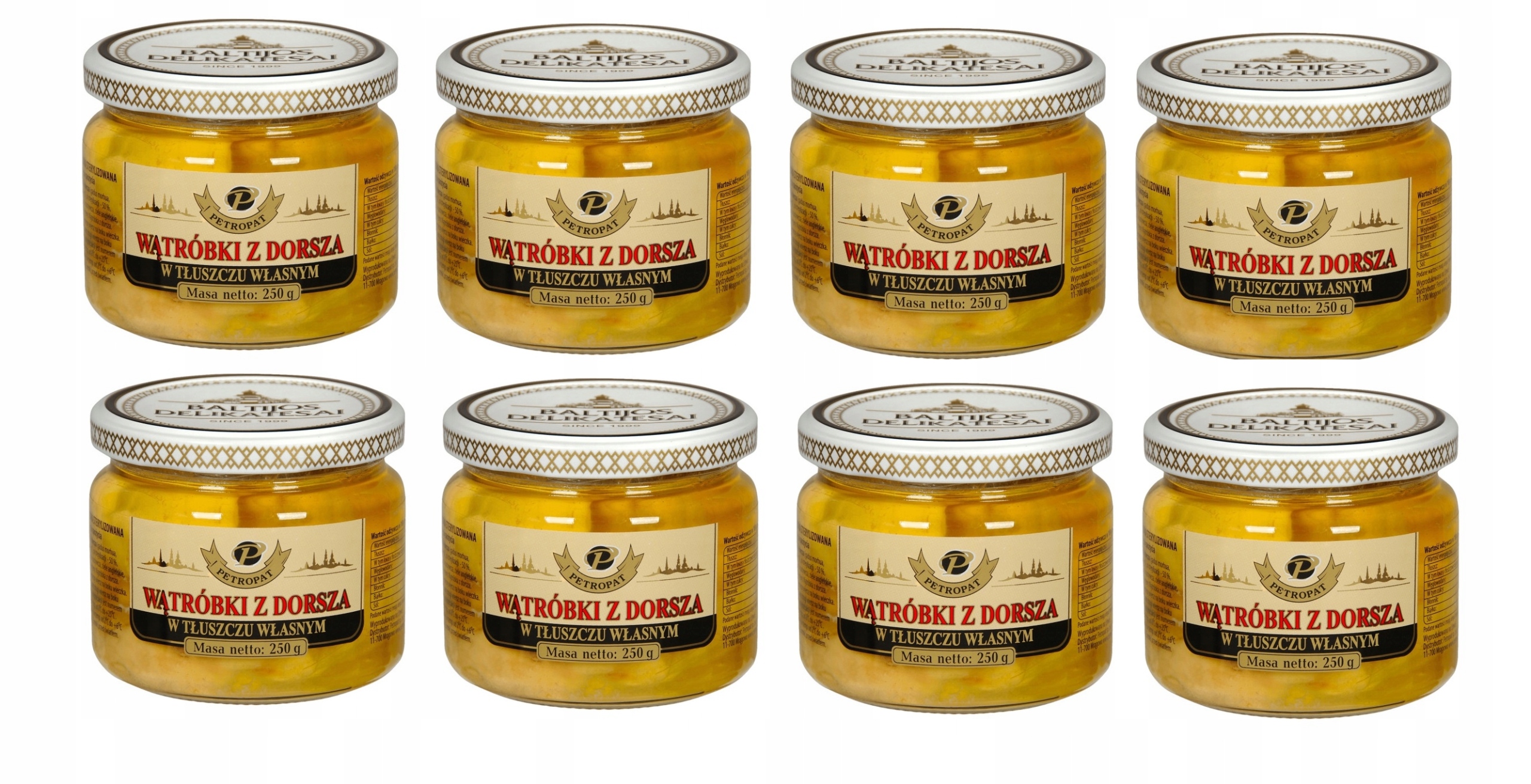 Wątróbki Z Dorsza W Tłuszczu Własnym 250g Riga Gold Słoik