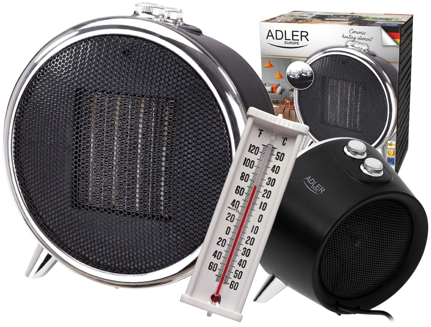 moderní keramický radiátor 1500W Termostat s režimem podlahového ventilátoru