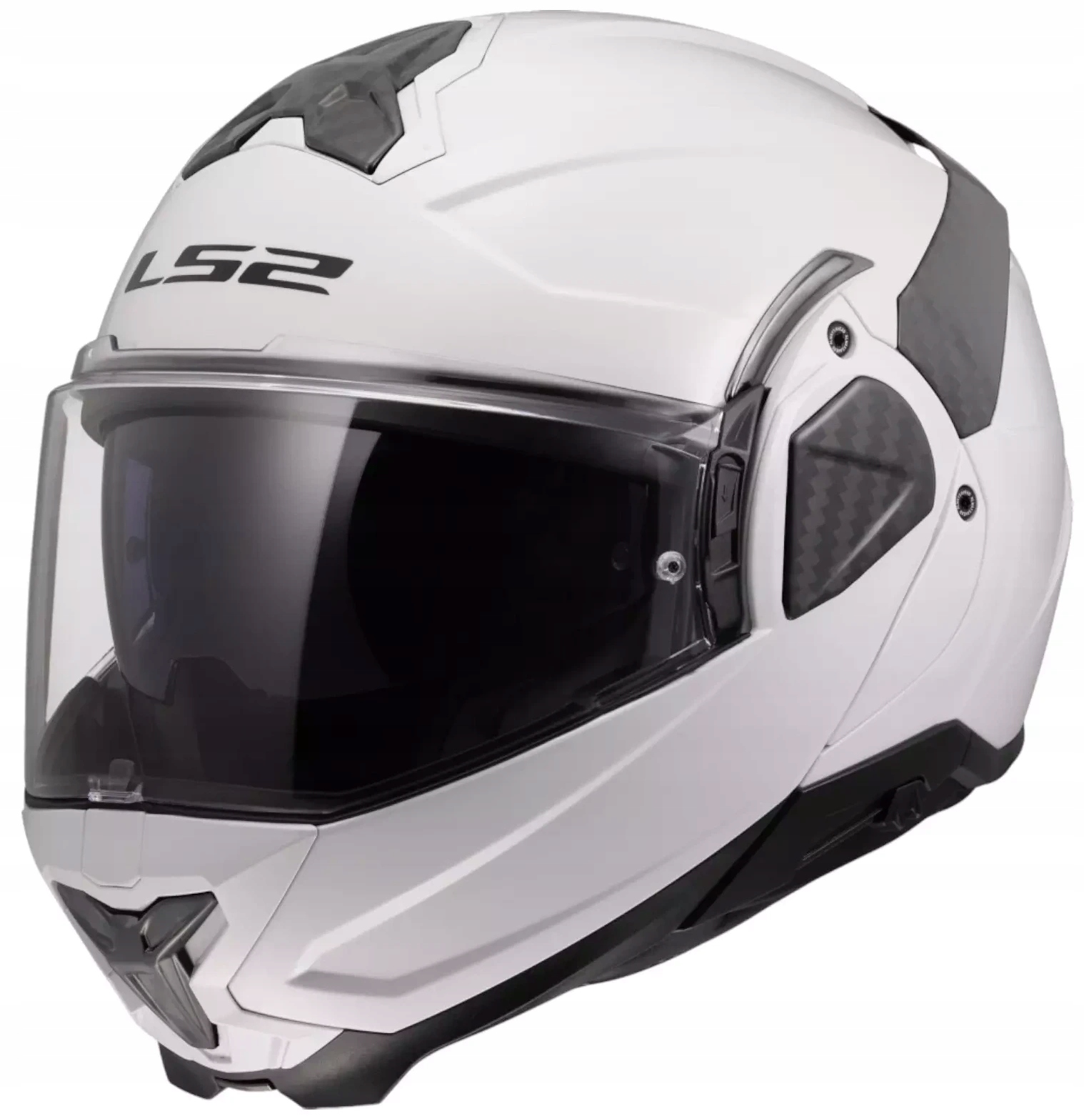 LS2 FF910 Advant II Robustná Biela Motocyklová Prilba Modulárna Biela