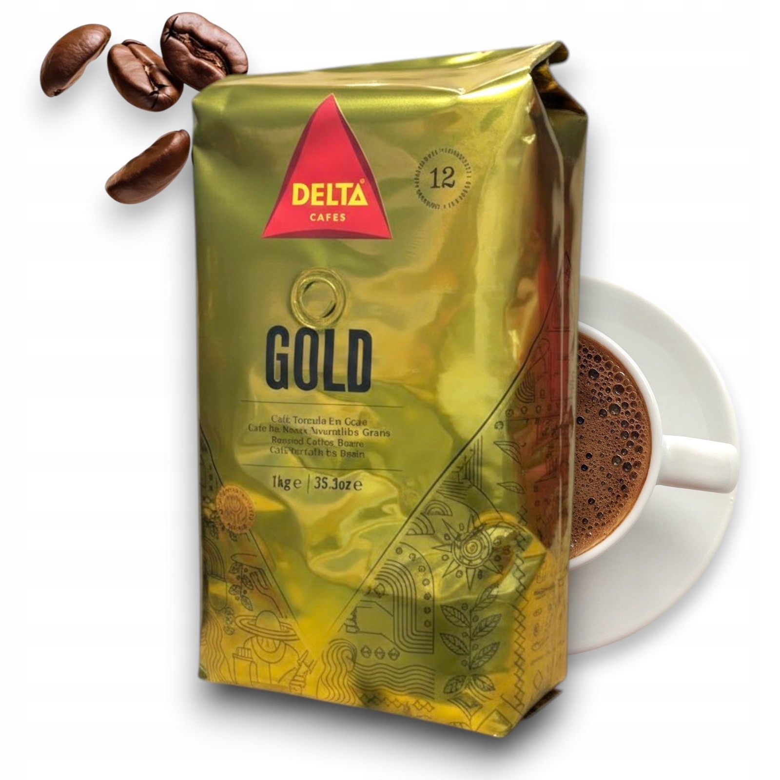 Káva Gold Zrnková Delta 1000 g