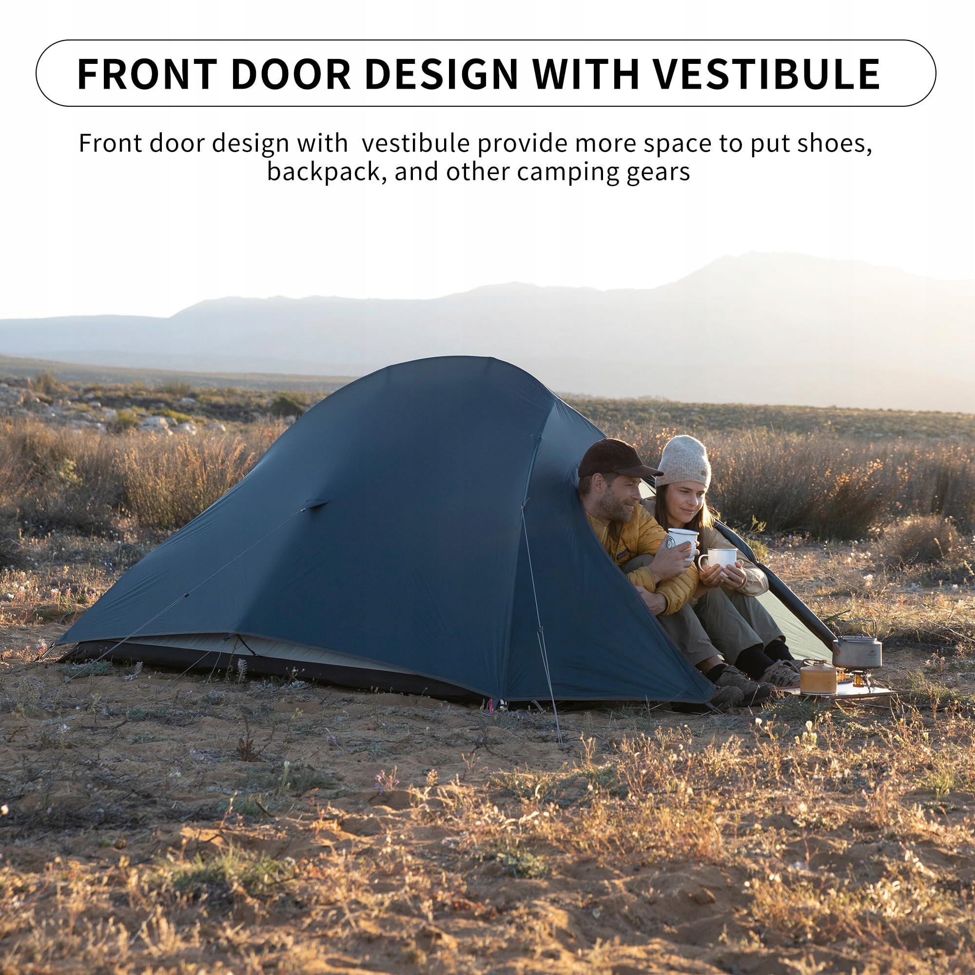 NATUREHIKE Cloud Up 2 Namiot Ultralekki 2 Osobowy 3-4 Sezonowy Camping — miniatura 6