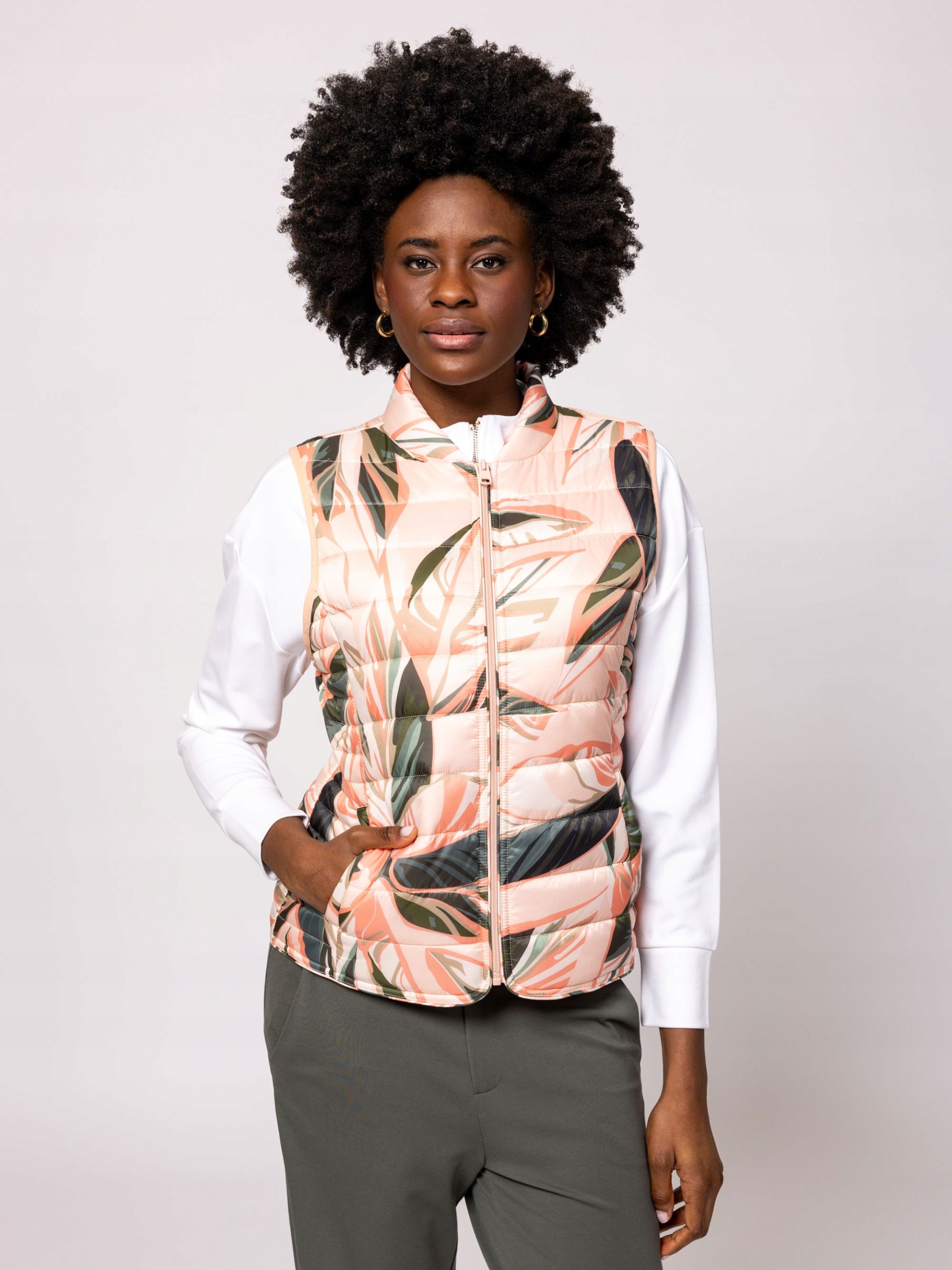 Heavy Tools Dámská Prošívaná Vesta Bez Rukávů Widdy Vícebarevná XL