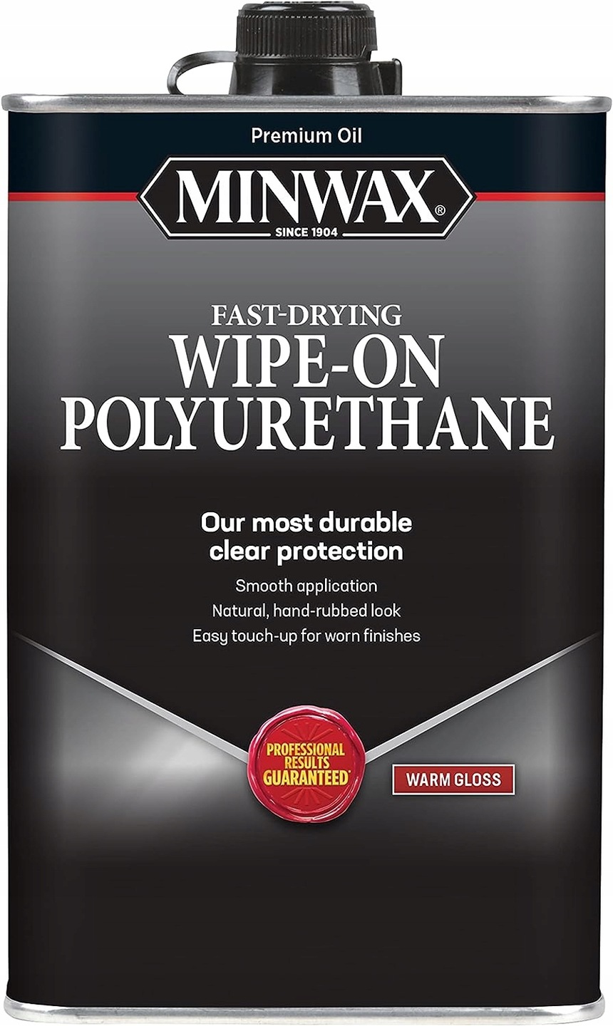 Polyuretanový lak na dřevo Minwax Wipe-On Poly 473ml Bezbarvý Lesk