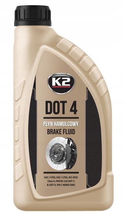 K2 DOT 4 DOT4 DOT-4 PŁYN HAMULCOWY 1L 1000ML T108