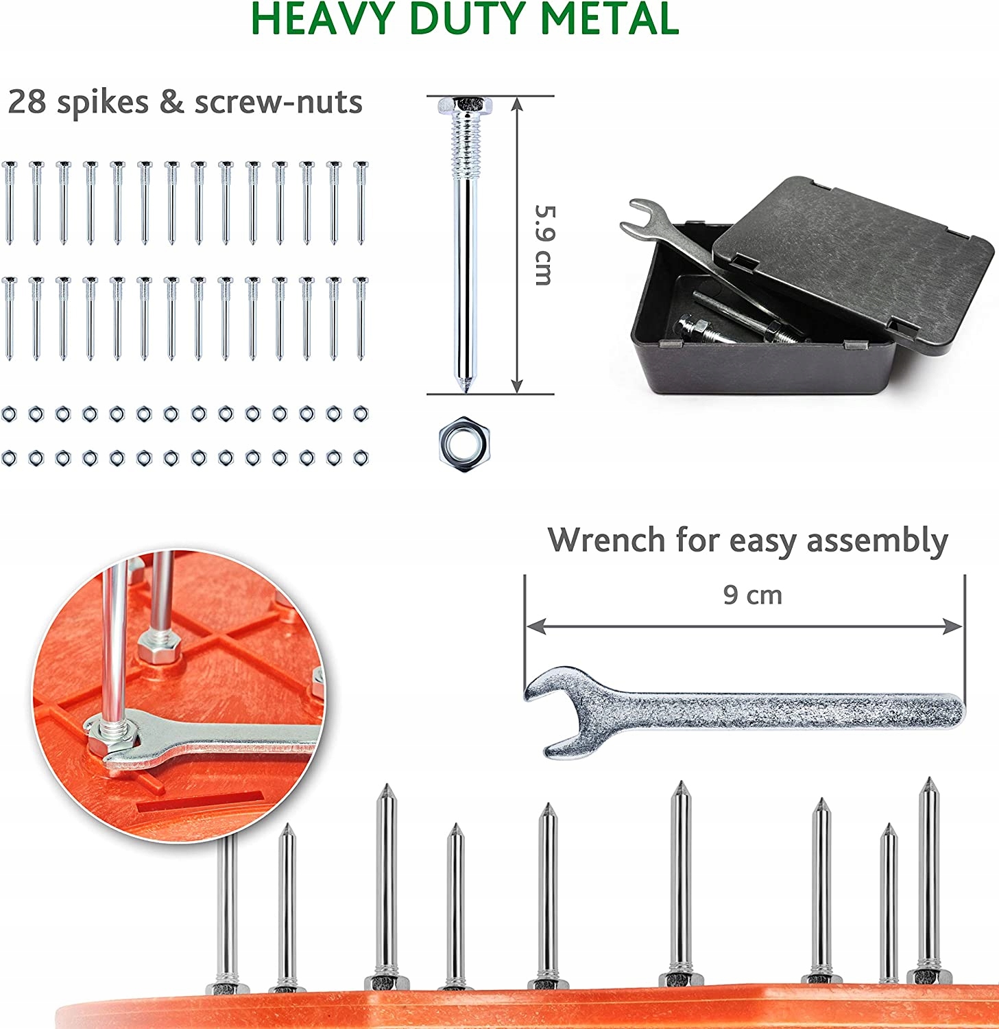 KOLCE DO NAPOWIETRZANIA TRAWNIKA BUTY DO TRAWY Szerokość robocza 14 cm