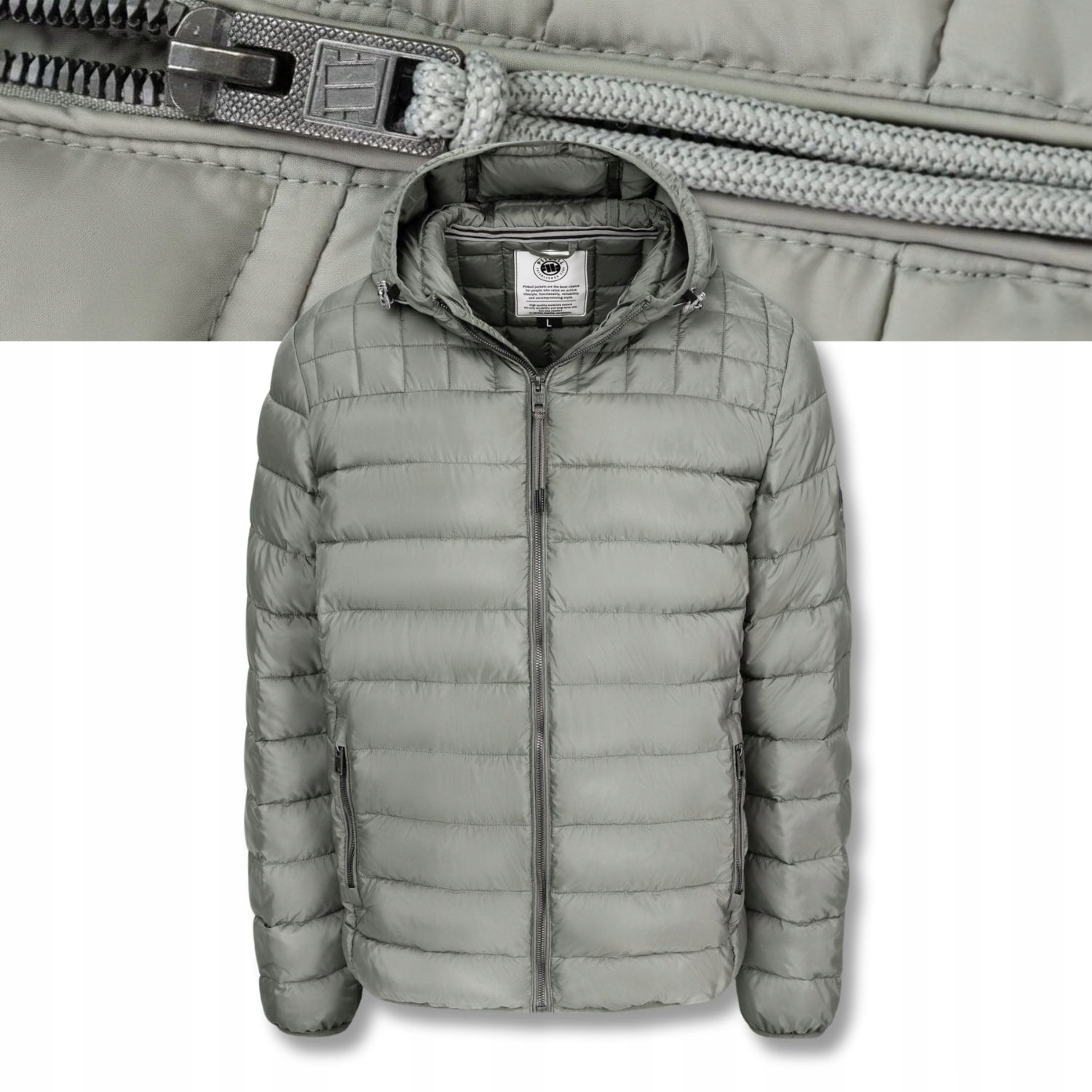 Pánská prošívaná Zimní Bunda s kapucí a zateplením Pitbull Foothill