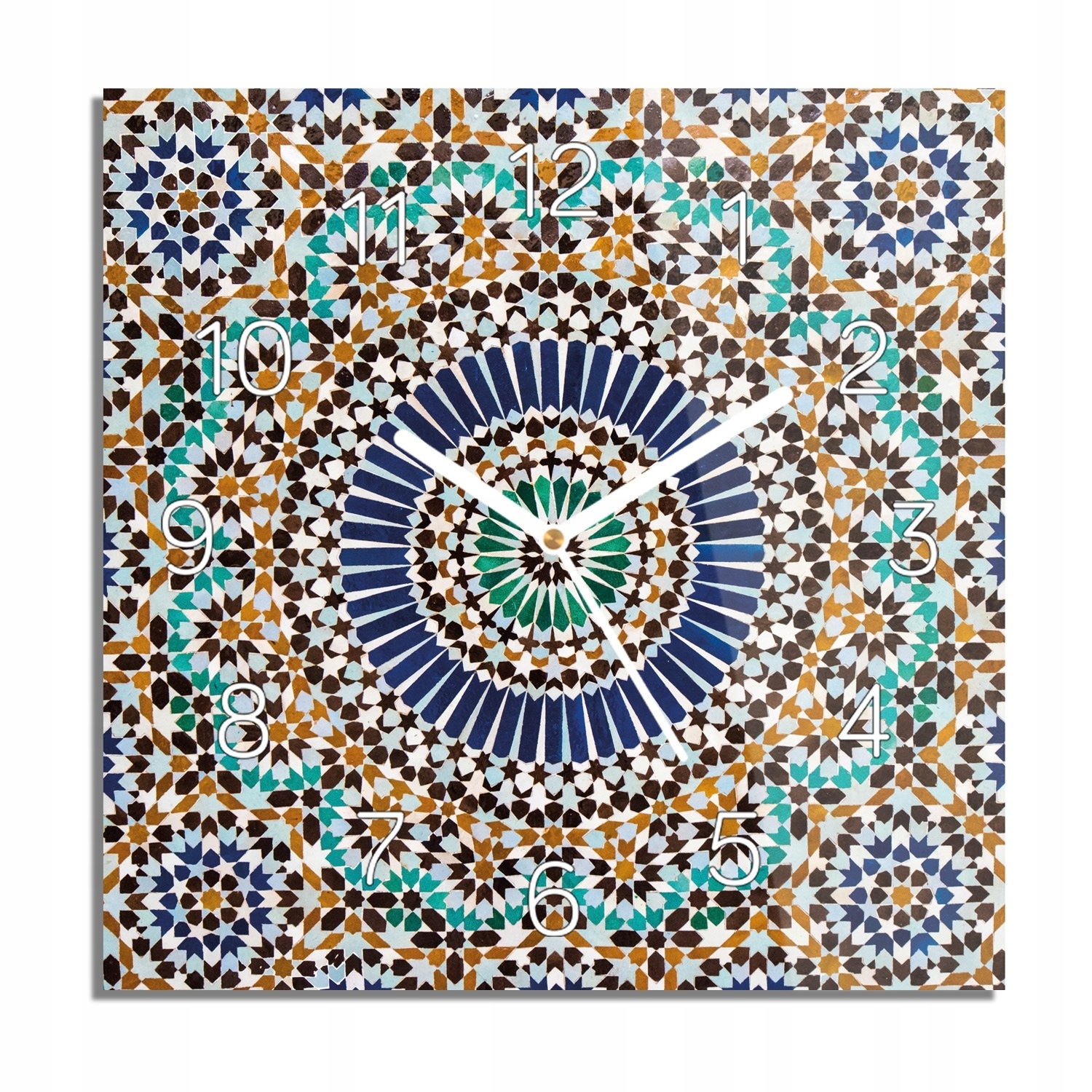 

Mozaika tekstura foto-zegar na ścianę 30x30 z foto