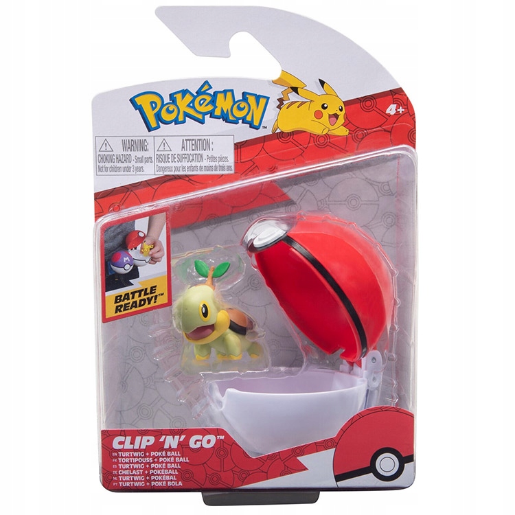 

Pokemon figurka+kula Clip'n'go Turtwig Poke Ball