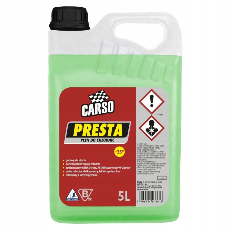 

Presta Płyn Do Chłodnic 5L -35C Zielony