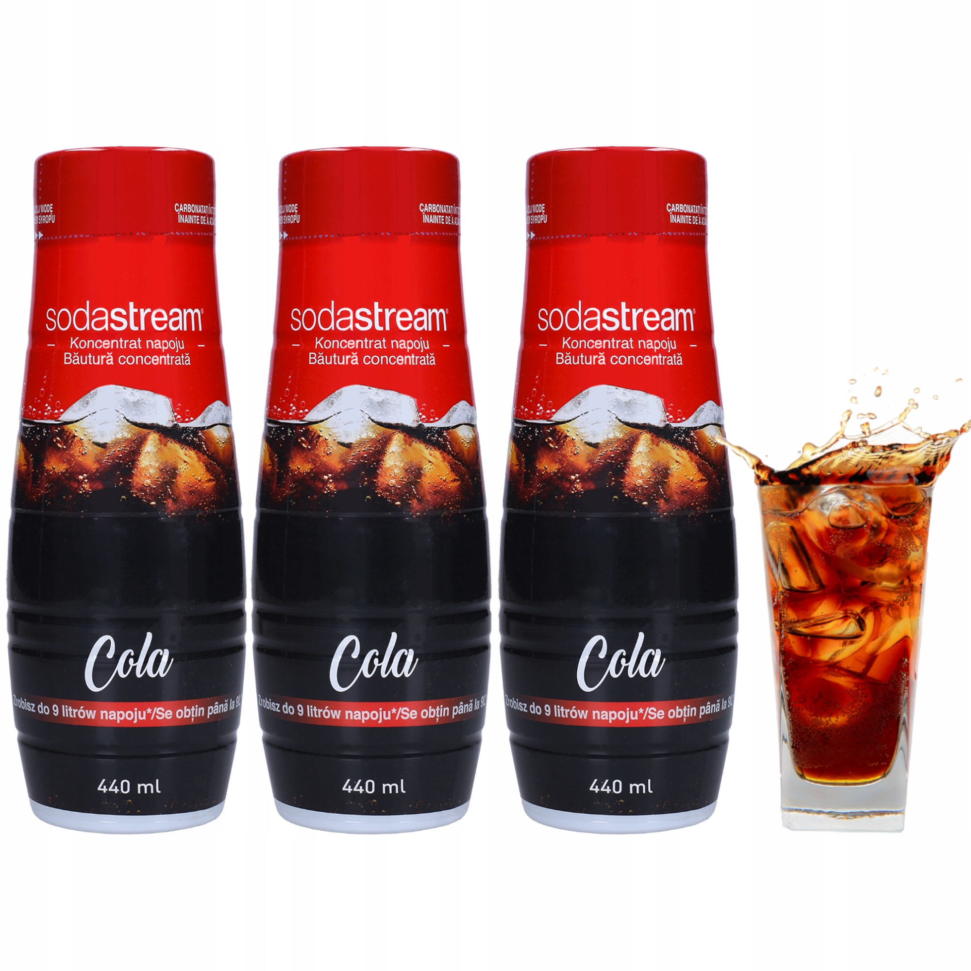 Syrop koncentrat do saturatora wody SodaStream Cola 440ml napój sok zestaw Marka SodaStream