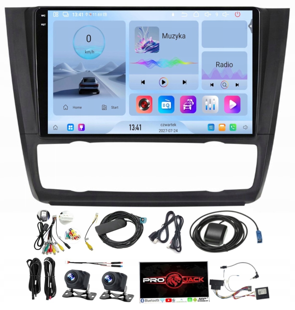 Rádio Navigace Carplay Gps Android Bmw 1 E81/E82/E87/E88 4GB 64GB Sim