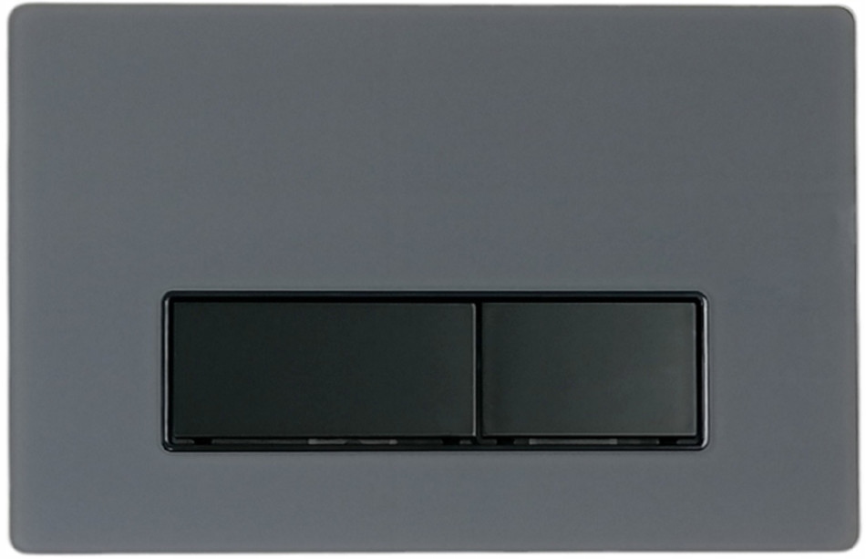 Splachovací tlačidlo pre Wc rošt Jomo Werit JomoTech, sklenený gun metal