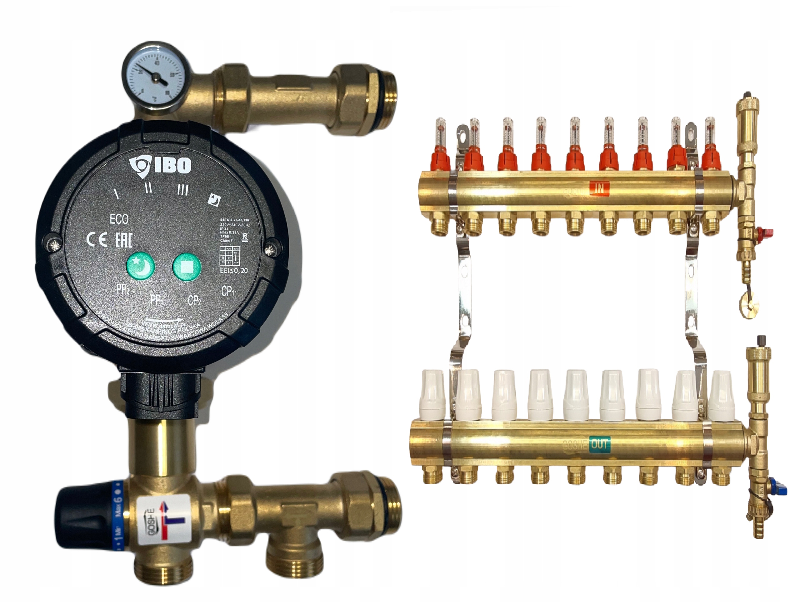 Rozdeľovač Podlahy 9 Čerpacia Skupina Beta Goshe