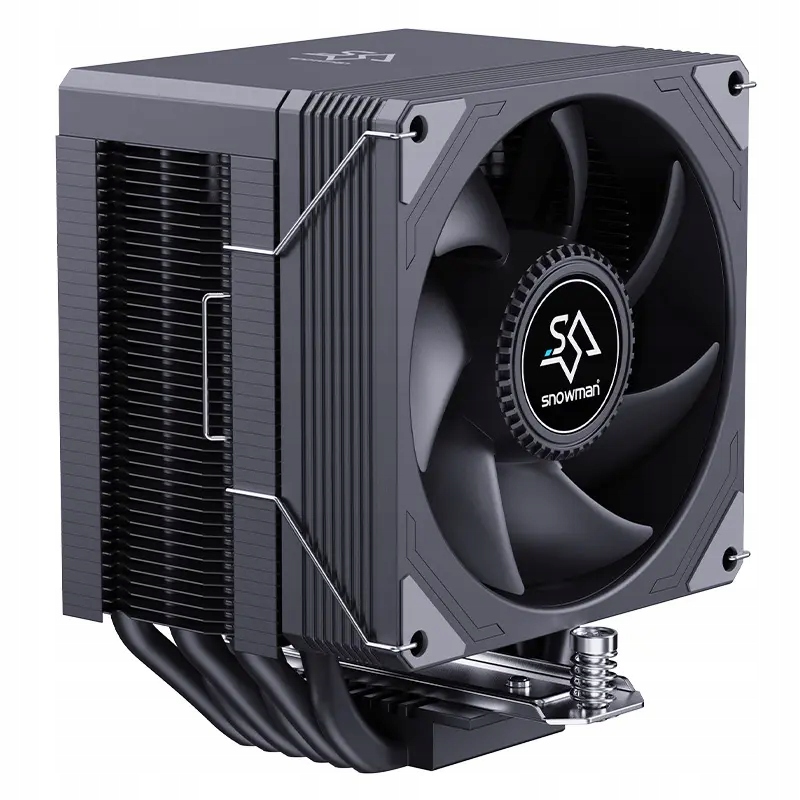 Chłodzenie do procesora aktywne Snowman 92mm 6 rurek czarne