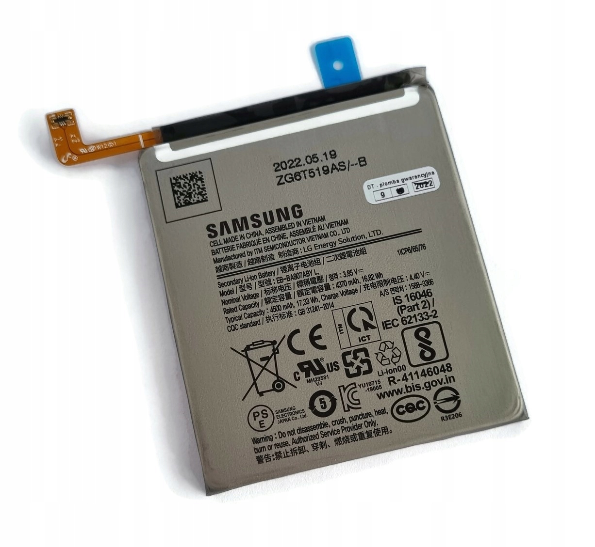 Org Nová originální baterie pro Samsung Galaxy S10 Lite (SM-G770)