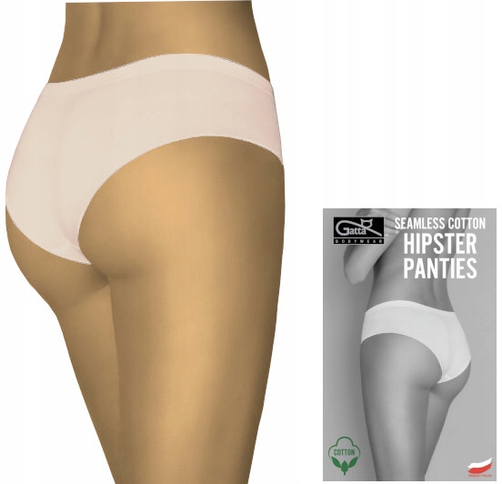 

Figi Hipster Cotton Gatta Seamless| Beżowy| XL