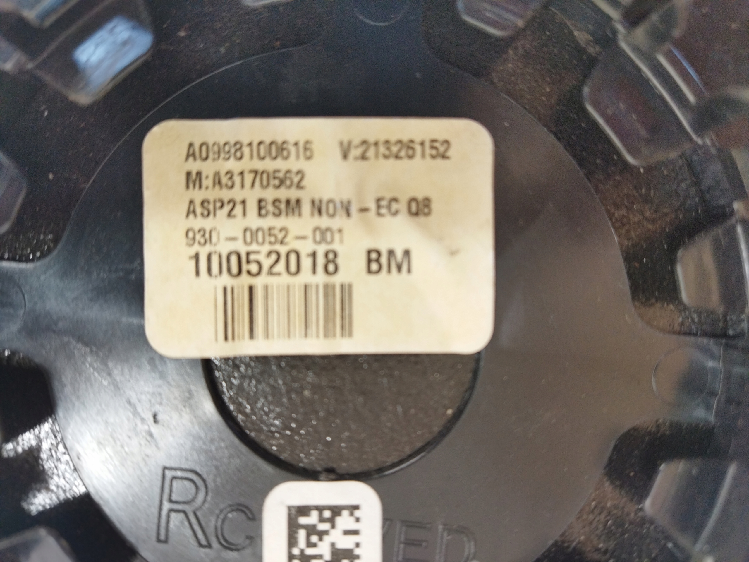 Mercedes-Benz OE A0998100616 WKLAD W205 W222 W213 PRAWE Podgrzewanie tak