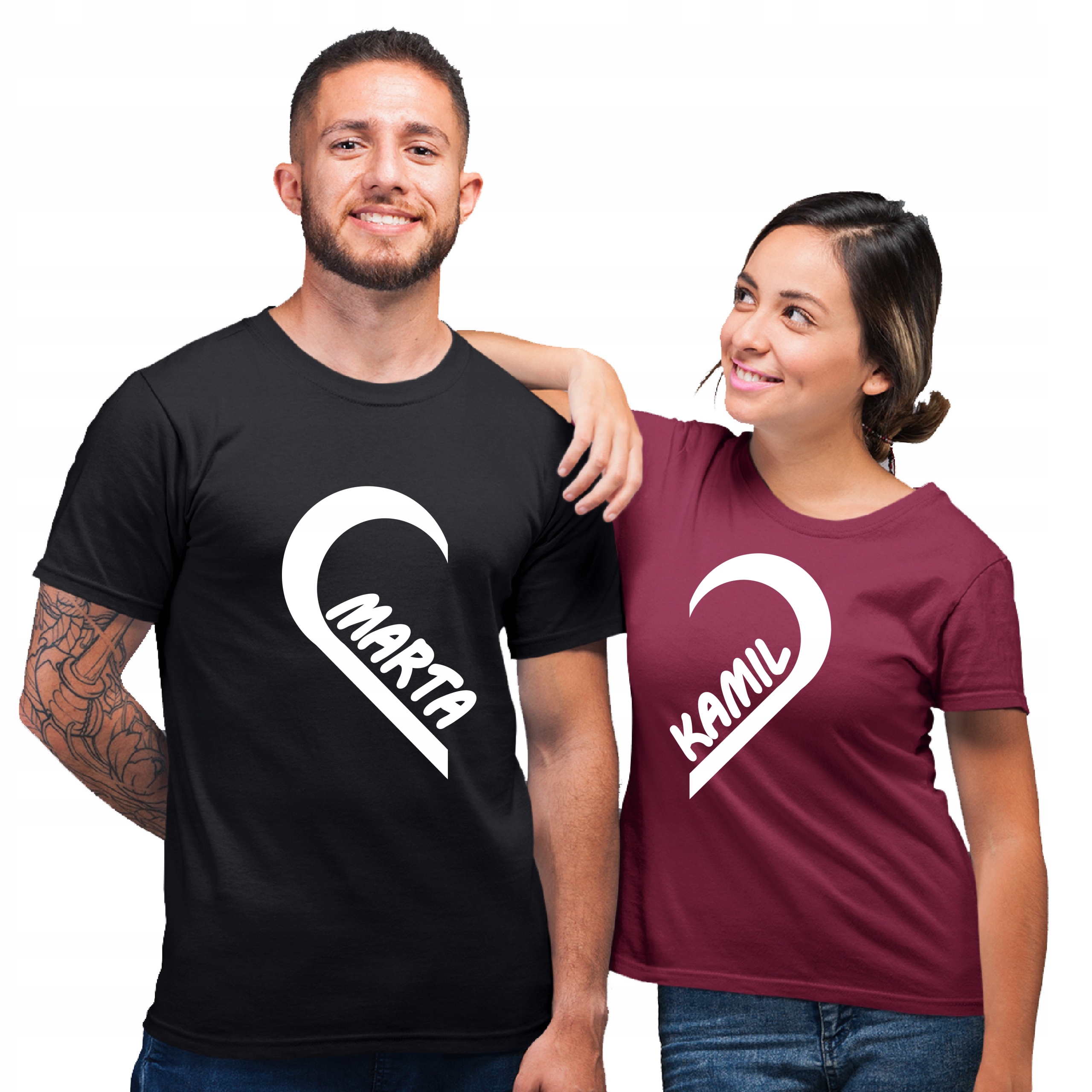 

2 Koszulki Tshirt Pomysł Na Prezent Walentynki Hit