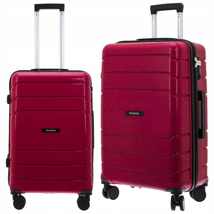 Tvrdá cestovní taška červená Davidt's