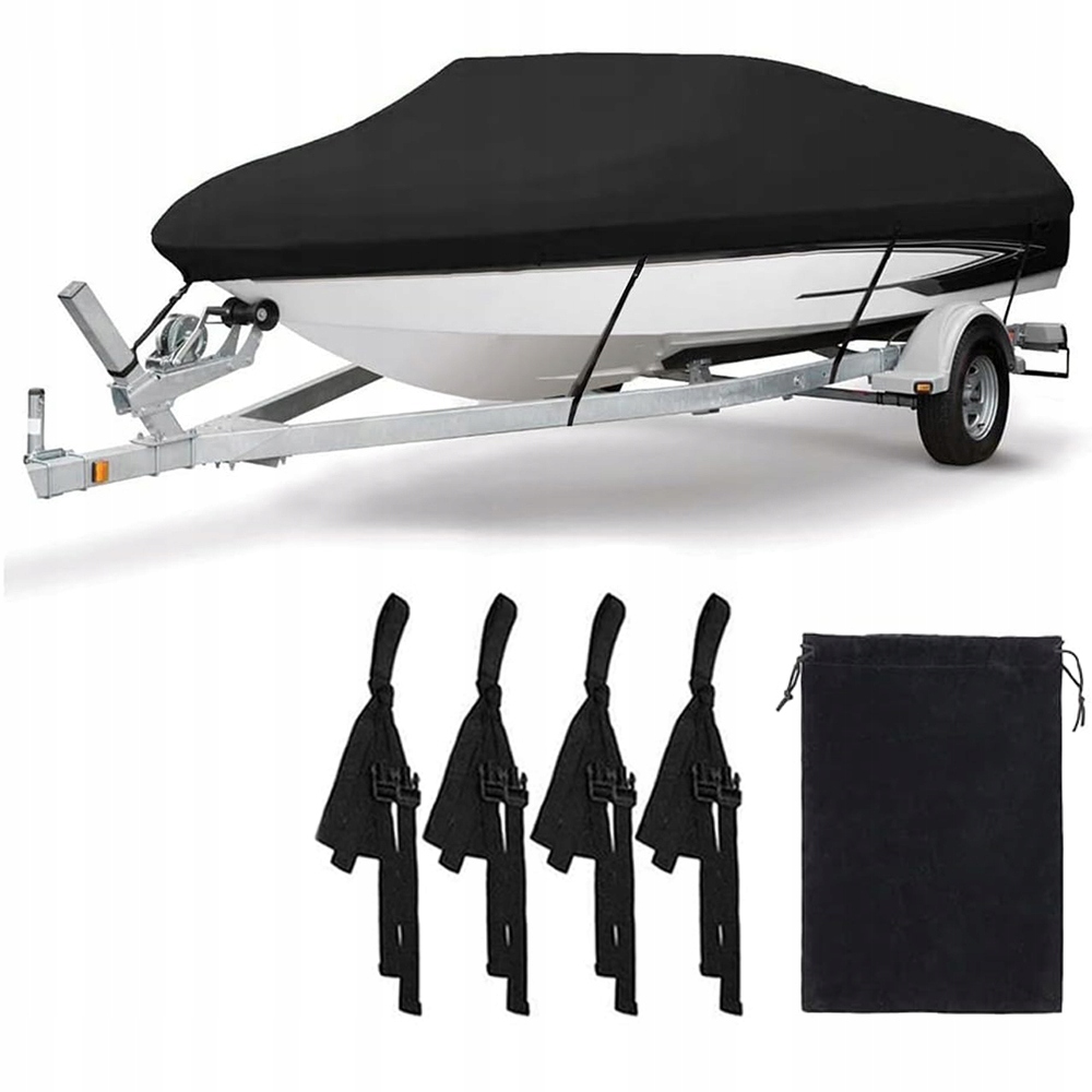 Pokrowiec Plandeka Osłona Przykrycie na Łódź Łódkę Wędkarską 420X270CM