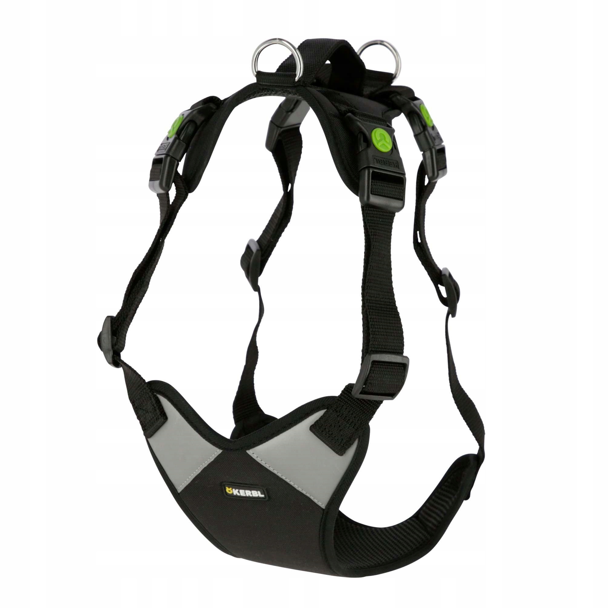 Postroj pro psa Pulsive, obvod krku 50 62 cm, černý, Kerbl