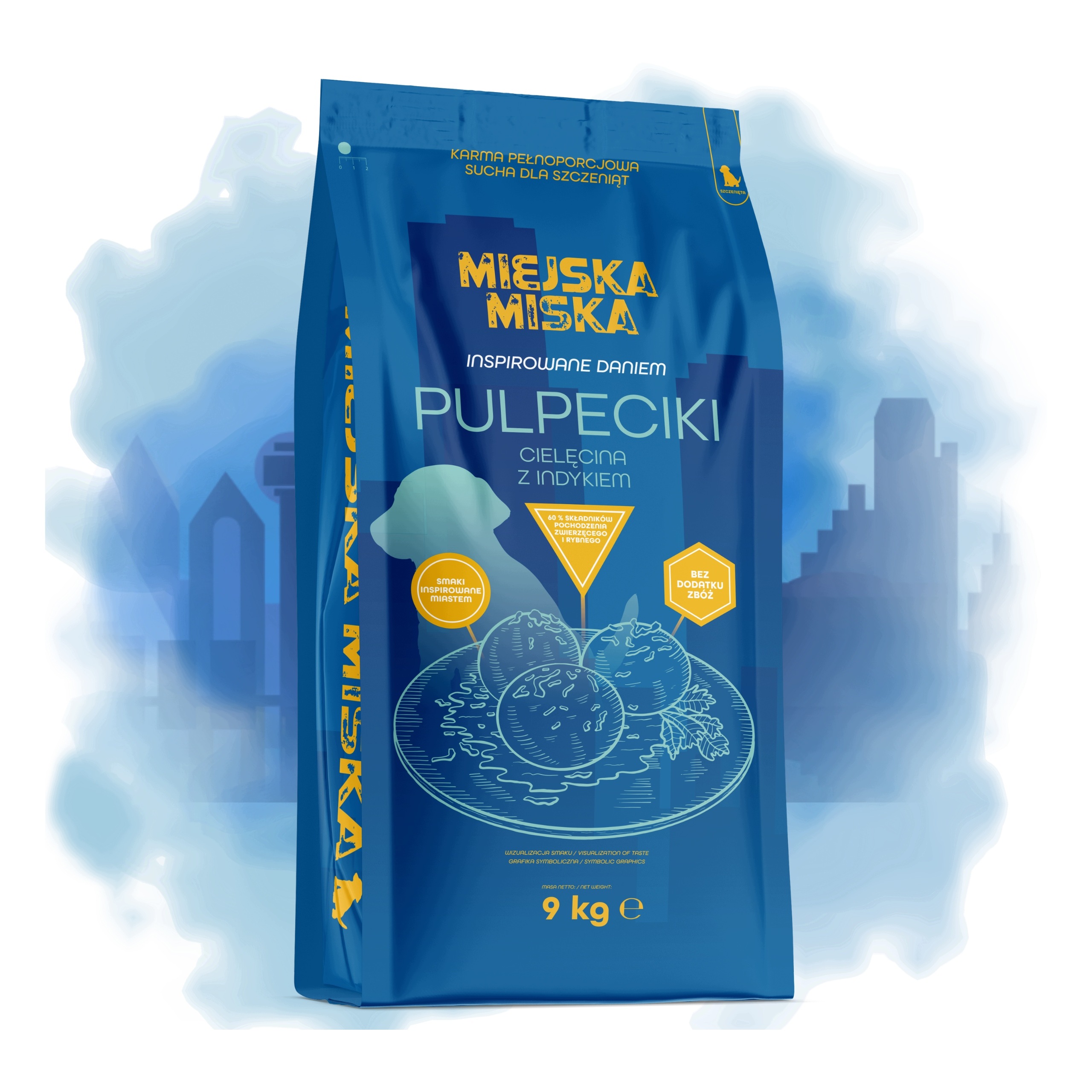 Krmivo Městská miska Gaczoo Pulpeciki Telecí maso 9 kg Xs/s