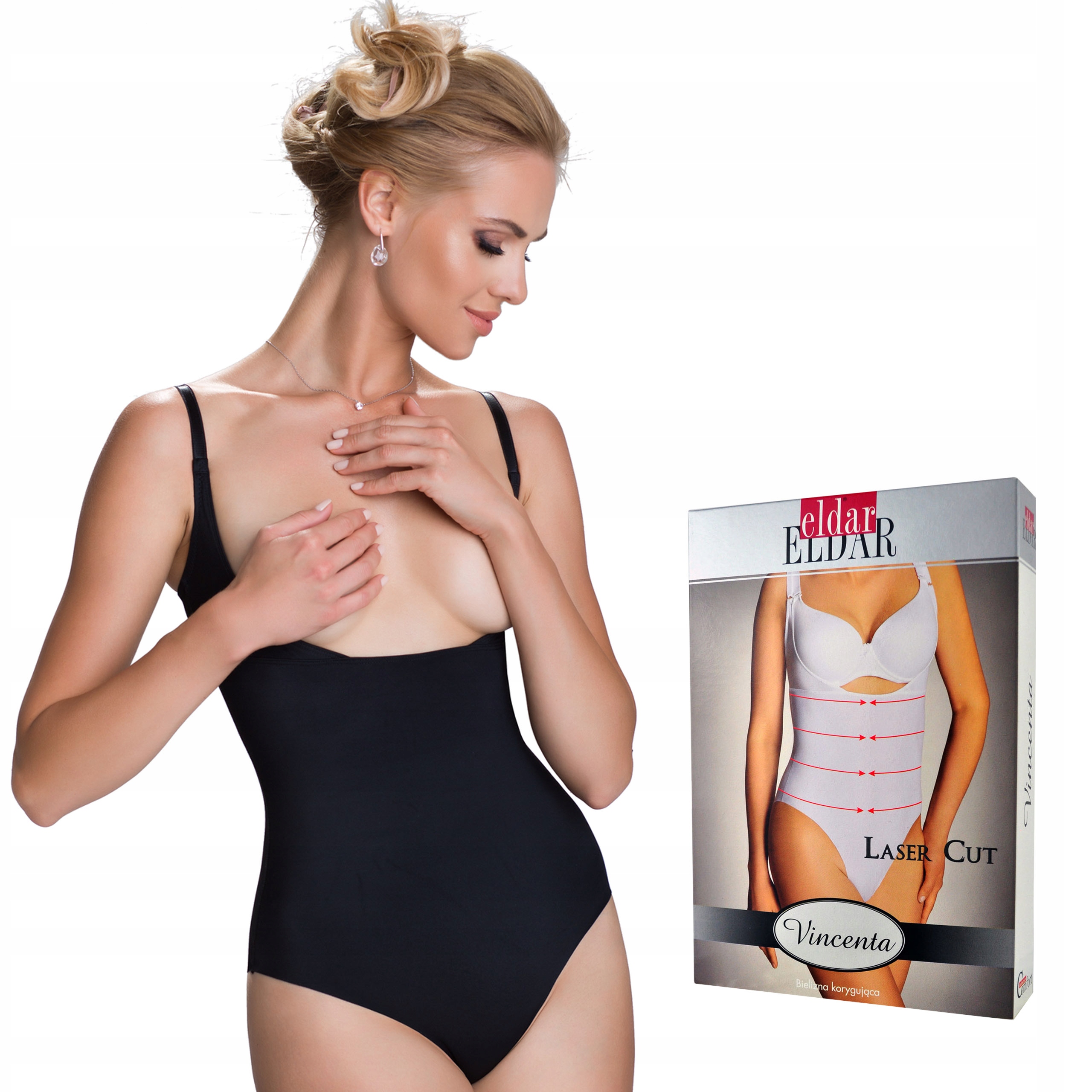 

body laserowo cięte Eldar Vincenta , Czarne , XL