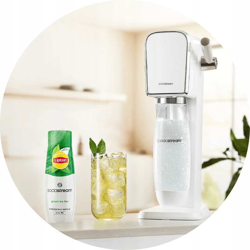Zestaw Syrop do wody SodaStream Lipton Green Ice Tea 2x440ML + Torba GRATIS Marka SodaStream