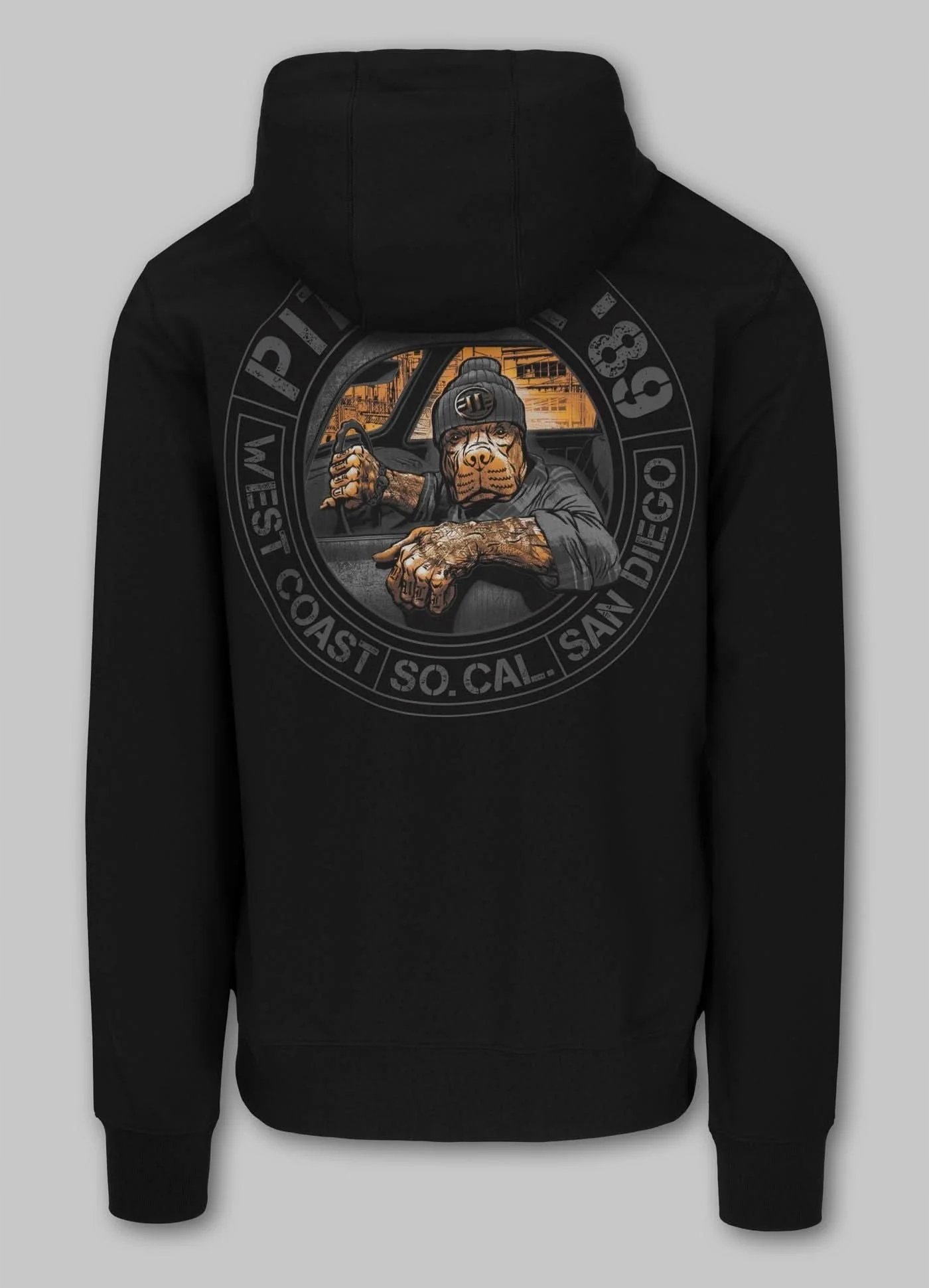 Pit Bull Mikina S Kapucí Driving Black M