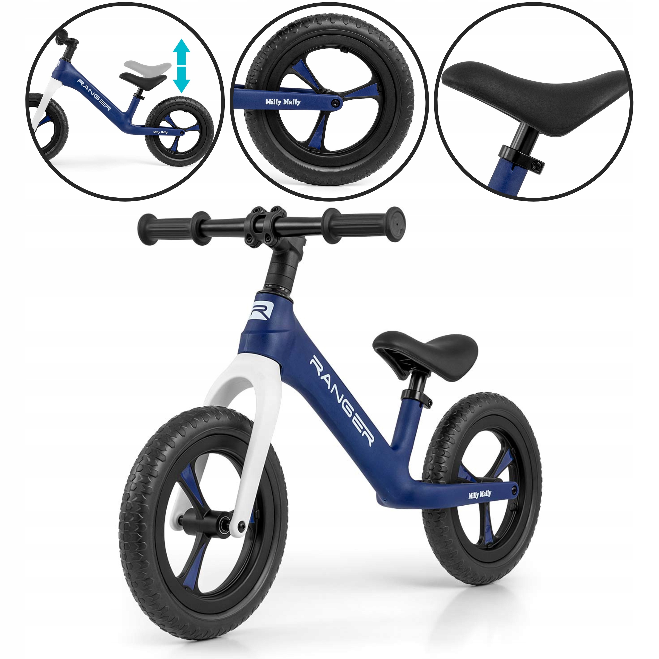 Milly Mally Rowerek Biegowy Dla Dzieci Solidny Ranger