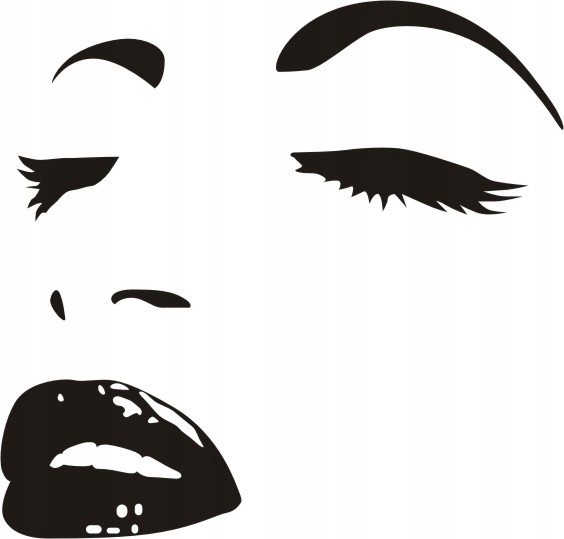 

Naklejka na ścianę Marilyn Monroe Twarz kobiety