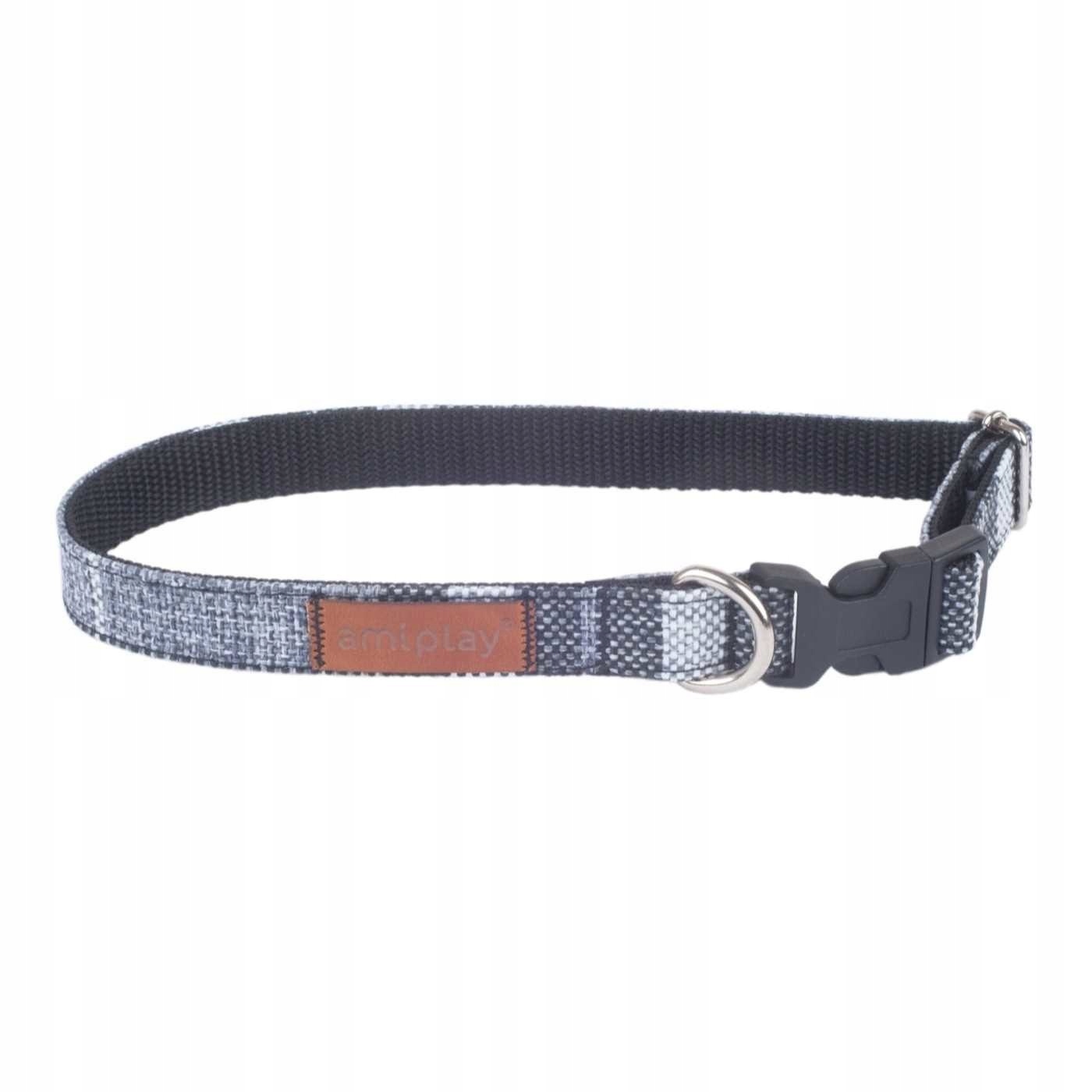 

AmiPlay Obroża seria London S 20-35cm /1cm szary