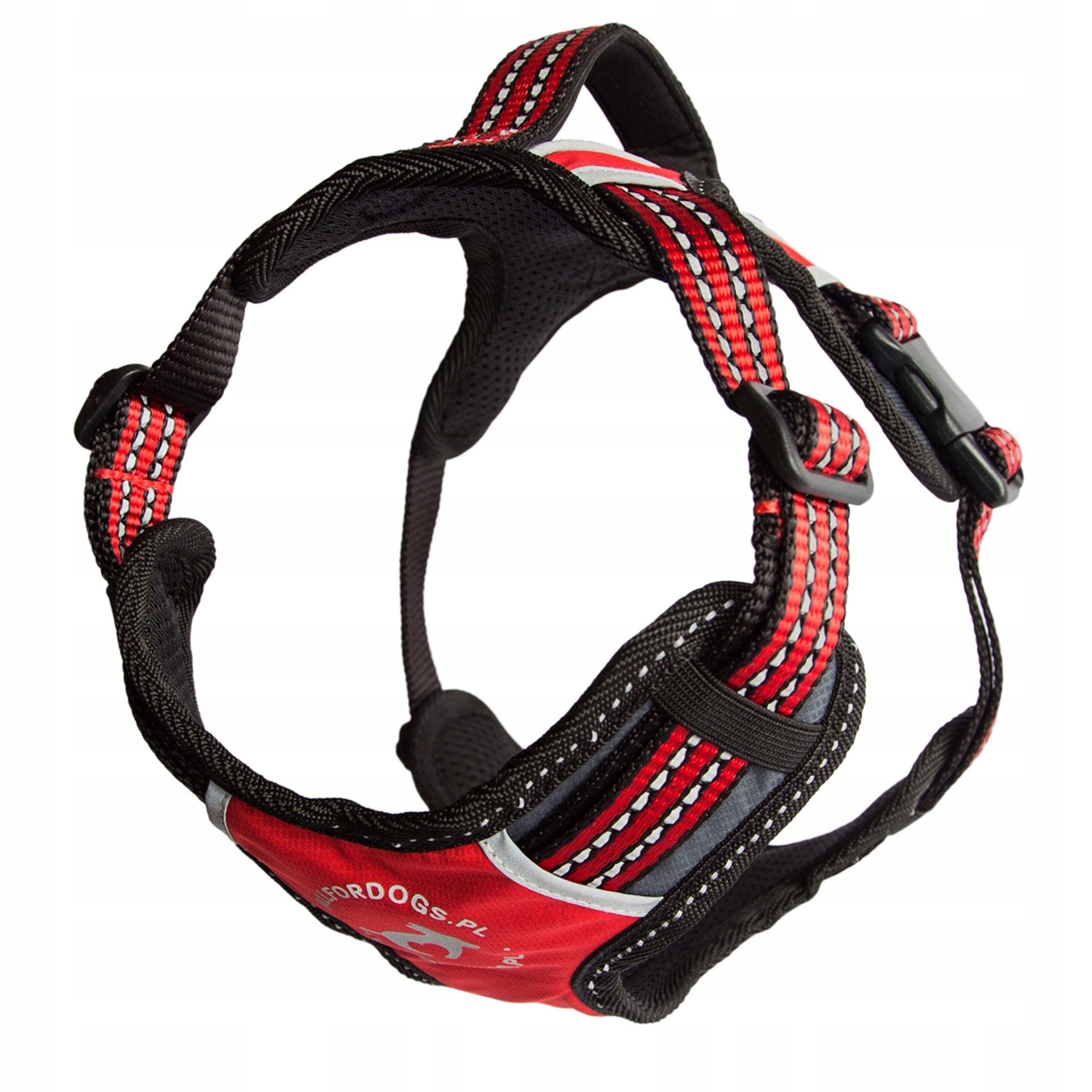 Levně Postroj 2X-SPORT Typu Guard, Červený, Velikost L