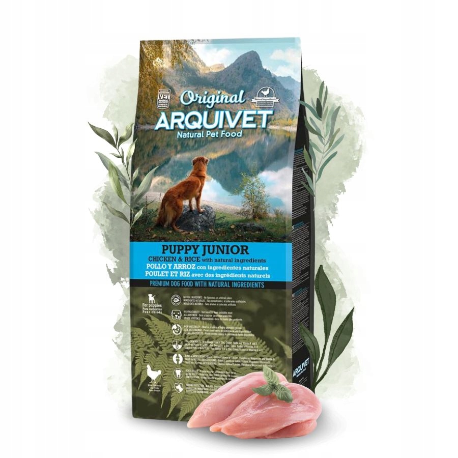 Levně Arquivet Original Puppy Junior Štěně suché krmivo pro psa Kuře 12 kg