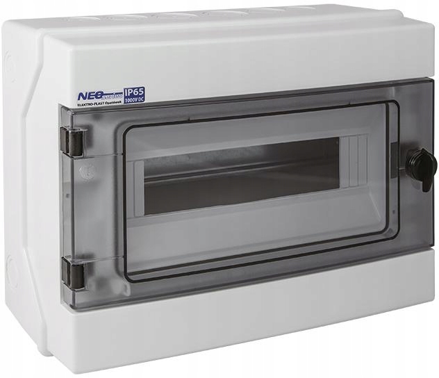 Modulární hermetický rozvaděč (500 V Ac, 1000 V DC) 1x12 nástěnný (n+pe)