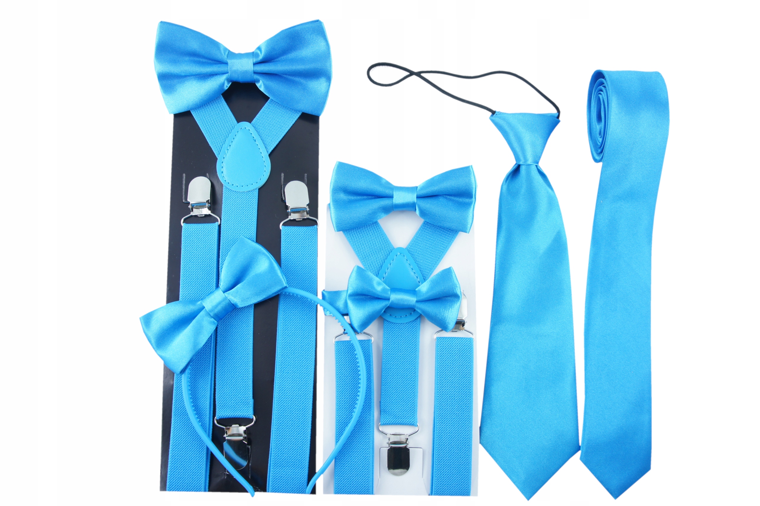 SZELKI DZIECIECE uniwersalne regulacja 70-140 cm wzrostu TURKUSOWE Odcień turkusowy