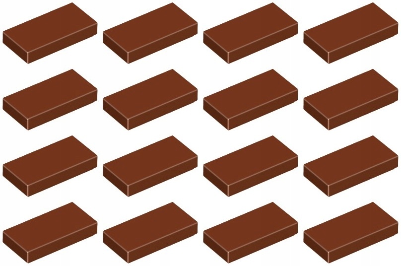 

Lego 3069b Tile 1x2 brązowa Nowa (4g) 16 szt.