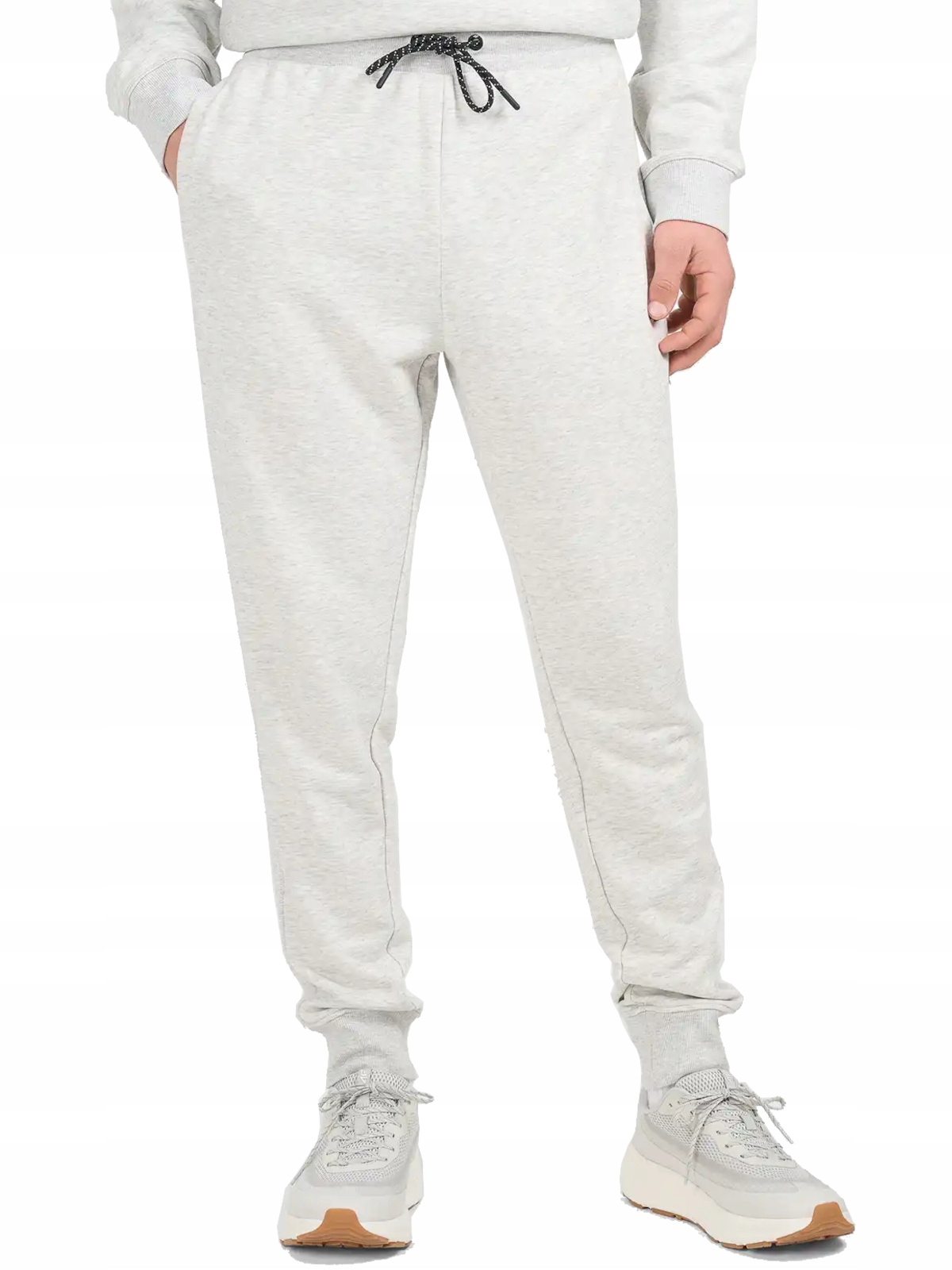 Pánské kalhoty 4F 4FWMM00TTROM1674-27M sportovní tepláky šedé bavlněné L